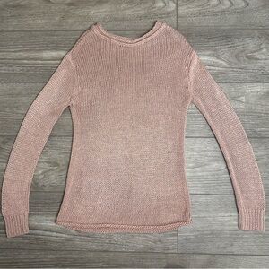 Y2K Forever 21 Women's Blush Pink Long Sleeve Sweater Soft Stretch Size S